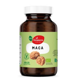 Maca Bio, 100 + 20 Cáp. 560 Mg El Granero Integral