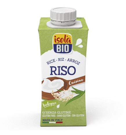 Crema Para Cocinar De Arroz Bio, 200 Ml Isola Bio