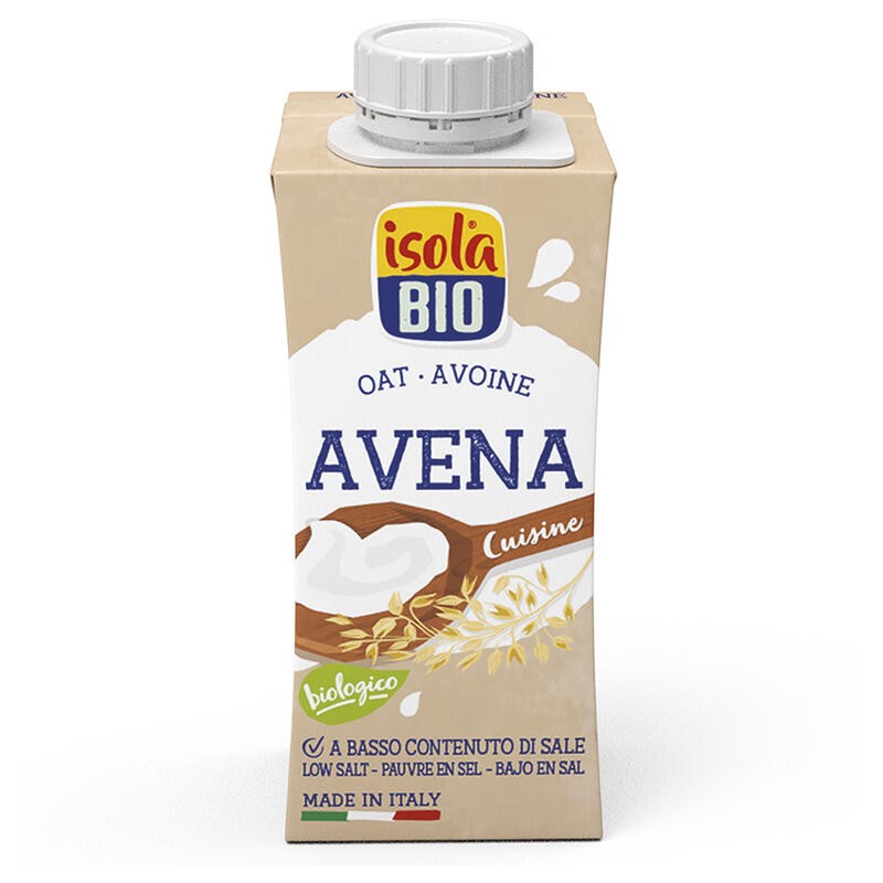 Crema Para Cocinar De Avena Bio, 200 Ml Isola Bio Crema Para Cocinar De Avena Bio, 200 Ml Isola Bio