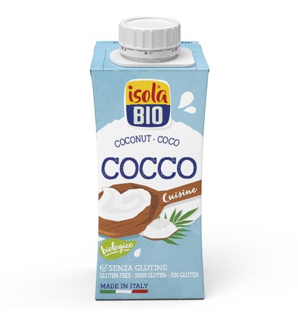 Crema Para Cocinar De Coco Bio, 200 Ml Isola Bio