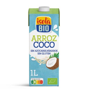 Caja de 6 de Bebida Vegetal De Arroz Y Coco Bio, 1 L Isola Bio