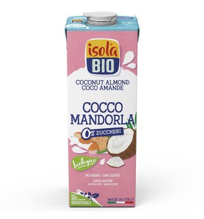 Caja de 6 de Bebida Vegetal De Coco Con Almendra Bio, 1 L Isola Bio