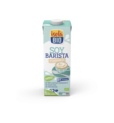 Caja de 6 de Bebida Vegetal De Soja Barista Bio, 1L Isola Bio