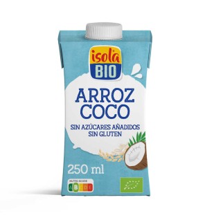 Bebida Vegetal Mini De Arroz Y Coco Bio, 250 Ml Isola Bio