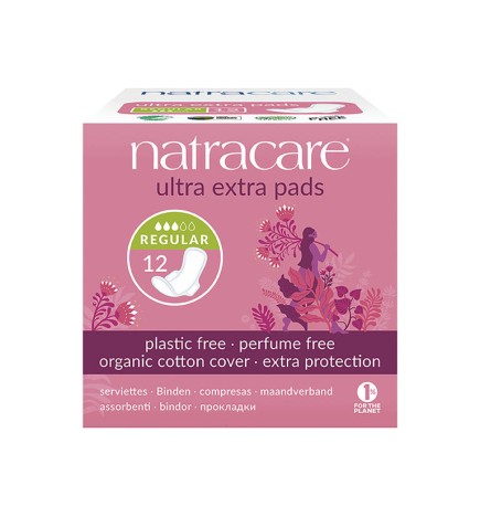 Compresa Normal Extrafina Con Alas 12 Uds. Natracare