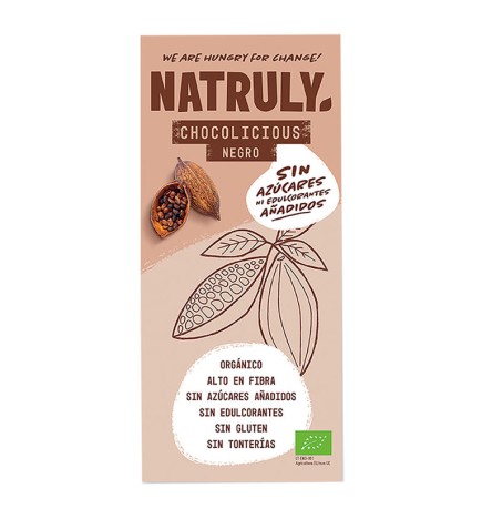 Tableta Chocolate Negro Bio, 85 G Natruly