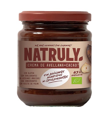 Crema De Cacao Y Avellanas Bio, 200 G Natruly