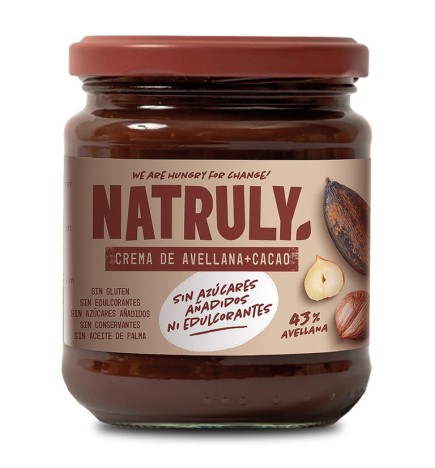 Crema De Cacao Y Avellanas, 285 G Natruly