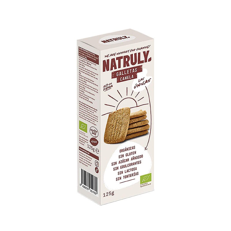 Galletas Cookies Canela Bio, 125 G Natruly Galletas Cookies Canela Bio, 125 G Natruly