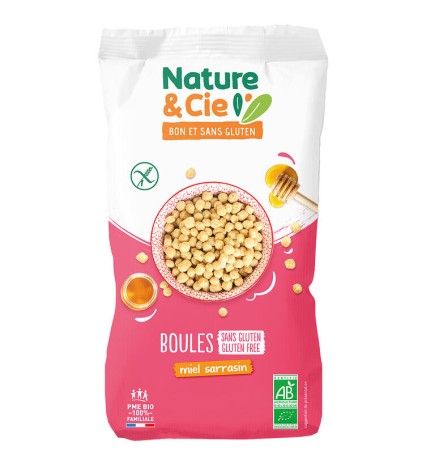 Bolitas De Trigo Sarraceno Con Miel Sin Gluten Bio, 175 G Nature&Cie