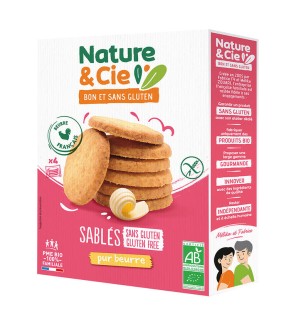Galletas De Mantequilla Sin Gluten Bio, 135 G Nature&Cie