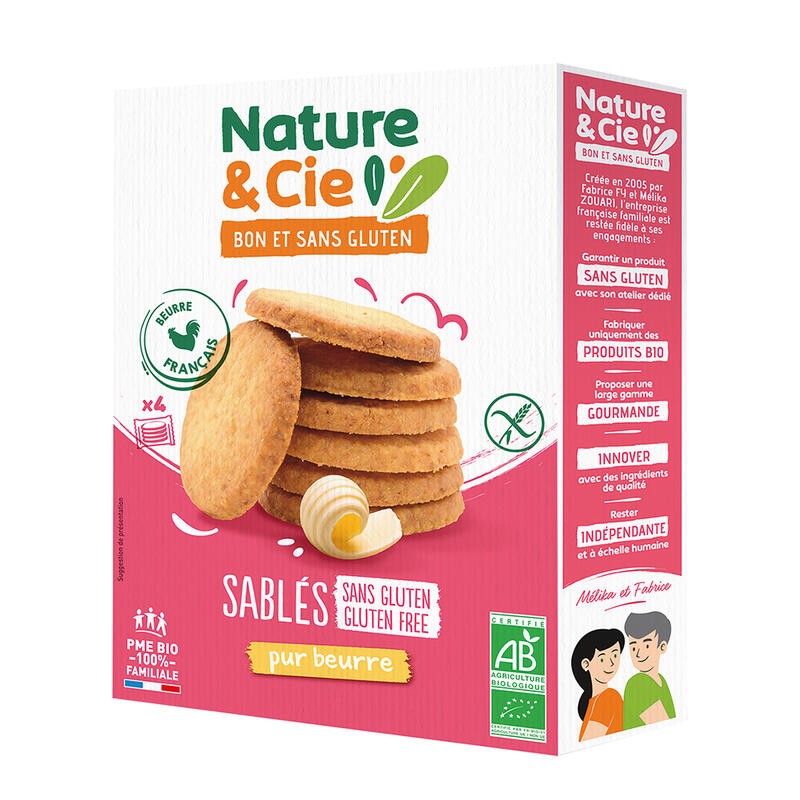 Galletas De Mantequilla Sin Gluten Bio, 135 G Nature&Cie Galletas De Mantequilla Sin Gluten Bio, 135 G Nature&Cie