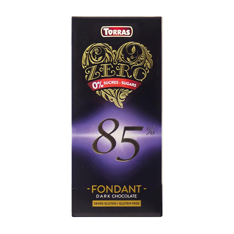 Chocolate 85% Cacao Zero, 100 G Torras Chocolate 85% Cacao Zero, 100 G Torras