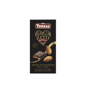 Chocolate Negro Con Almendras Zero, 150 G Torras