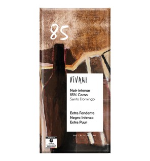 Chocolate Negro 85% Santo Domingo Bio, 80 G Vivani