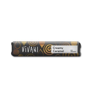Caja de 18 uds de Creamy Caramel - Barrita De Chocolate Con Leche Y Relleno De Caramelo Bio, 40 G Vivani