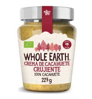 Crema Crujiente De Cacahuete Bio, 227 G Whole Earth