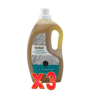 Pack de 3 unidades Detergente Líquido Bio, 1, 5 L Biobel