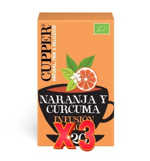 Pack de 3 unidades Infusión Golden Bio, 20 Bolsas Cupper