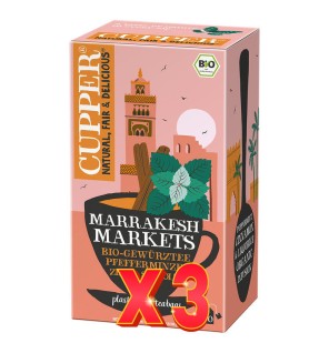Pack de 3 unidades Infusión Marrakech Bio, 20 Bolsas Cupper