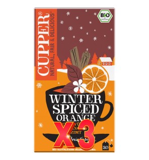 Pack de 3 unidades Infusión Naranja Canela Bio, 20 Bolsas Cupper
