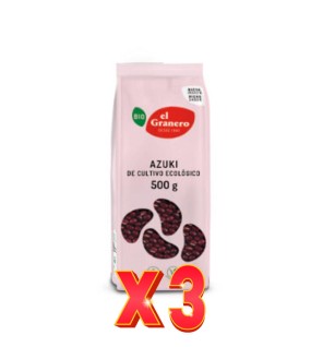 Pack de 3 unidades Azuki Bio, 500 G El Granero Integral