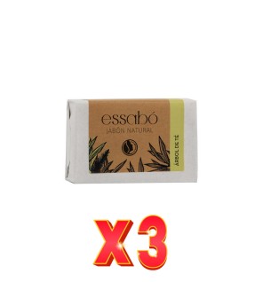 Pack de 3 unidades Jabón Natural Árbol De Té, 100 G Essabo