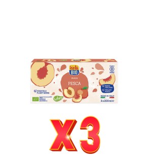 Pack de 3 unidades Zumo De Melocotón Bio, Pack 3X200 Ml Isola Bio