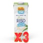 Pack de 3 unidades Bebida Vegetal De Arroz Con Calcio, 1L Isola Plus