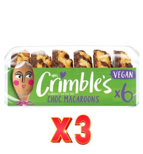 Pack de 3 unidades Galletas Veganas De Chocolate Sin Gluten, 195 G Mrs Crimbles