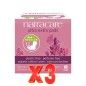 Pack de 3 unidades Compresa Normal Extrafina Con Alas 12 Uds. Natracare