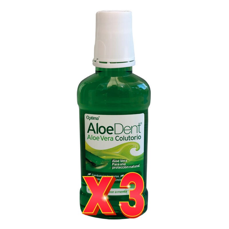 Pack de 3 unidades Colutorio Con Aloe Vera , 250 Ml Optima Pack de 3 unidades Colutorio Con Aloe Vera , 250 Ml Optima