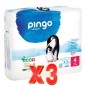 Pack de 3 unidades Pañales T4 7-18 Kg 40 Unidades Pingo