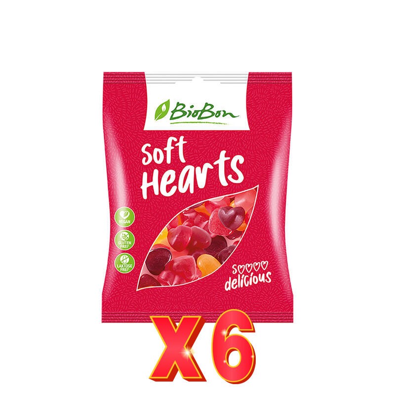 Pack 6 unidades Caramelos De Goma Sabor Frutas Del Bosque Sin Gelatina Bio, 100 G Biobon