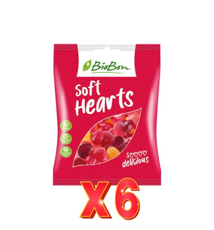 Pack 6 unidades Caramelos De Goma Sabor Frutas Del Bosque Sin Gelatina Bio, 100 G Biobon