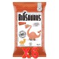 Pack 6 unidades Biosaurus Snacks De Maíz Con Ketchup Bio, 50 G Biosaurus