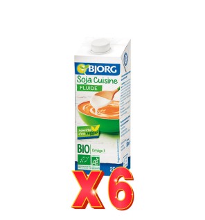 Pack 6 unidades Crema Para Cocinar De Soja Bio, 25 Cl Bjorg