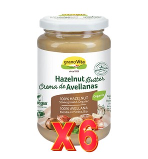 Pack 6 unidades Crema De Avellanas Bio, 350 G Granovita