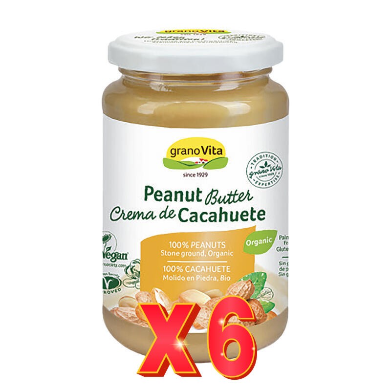 Pack 6 unidades Crema De Cacahuete Bio, 350 G Granovita Pack 6 unidades Crema De Cacahuete Bio, 350 G Granovita