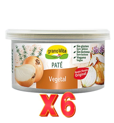 Pack 6 unidades Paté Vegetal, 125 G Granovita