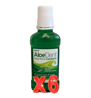 Pack 6 unidades Colutorio Con Aloe Vera , 250 Ml Optima