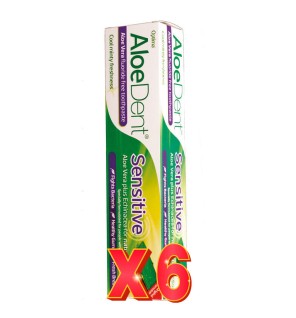 Pack 6 unidades Dentífrico Con Aloe Vera Sensitive, 100 Ml Optima