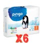 Pack de 6 unidades Pañales T3 4-9 Kg 44 Unidades Pingo