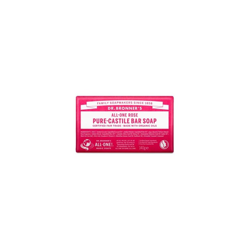 Jabon En Pastilla Rosas 140 Gramos Dr. Bronner´S