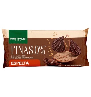 Galleta Fina 0% Bañada Espelta-Choco 90 Gramos Santiveri