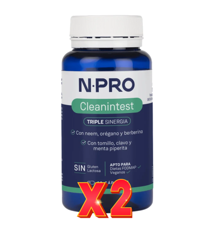 Pack de 2 unidades NPro Cleanintest 60 Cápsulas NPro
