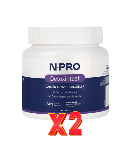 Pack de 2 unidades Npro Detoxintest 140 Gramos Npro