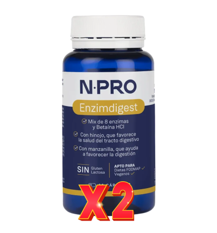 Pack de 2 unidades Npro Enzimdigest 60 Capsulas Npro