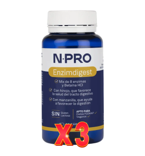 Pack de 3 unidades Npro Enzimdigest 60 Capsulas Npro