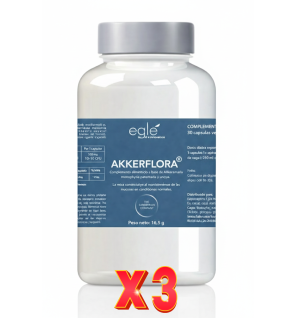 Pack de 3 unidades Akkerflora 30 Cápsulas Vegetales Egle